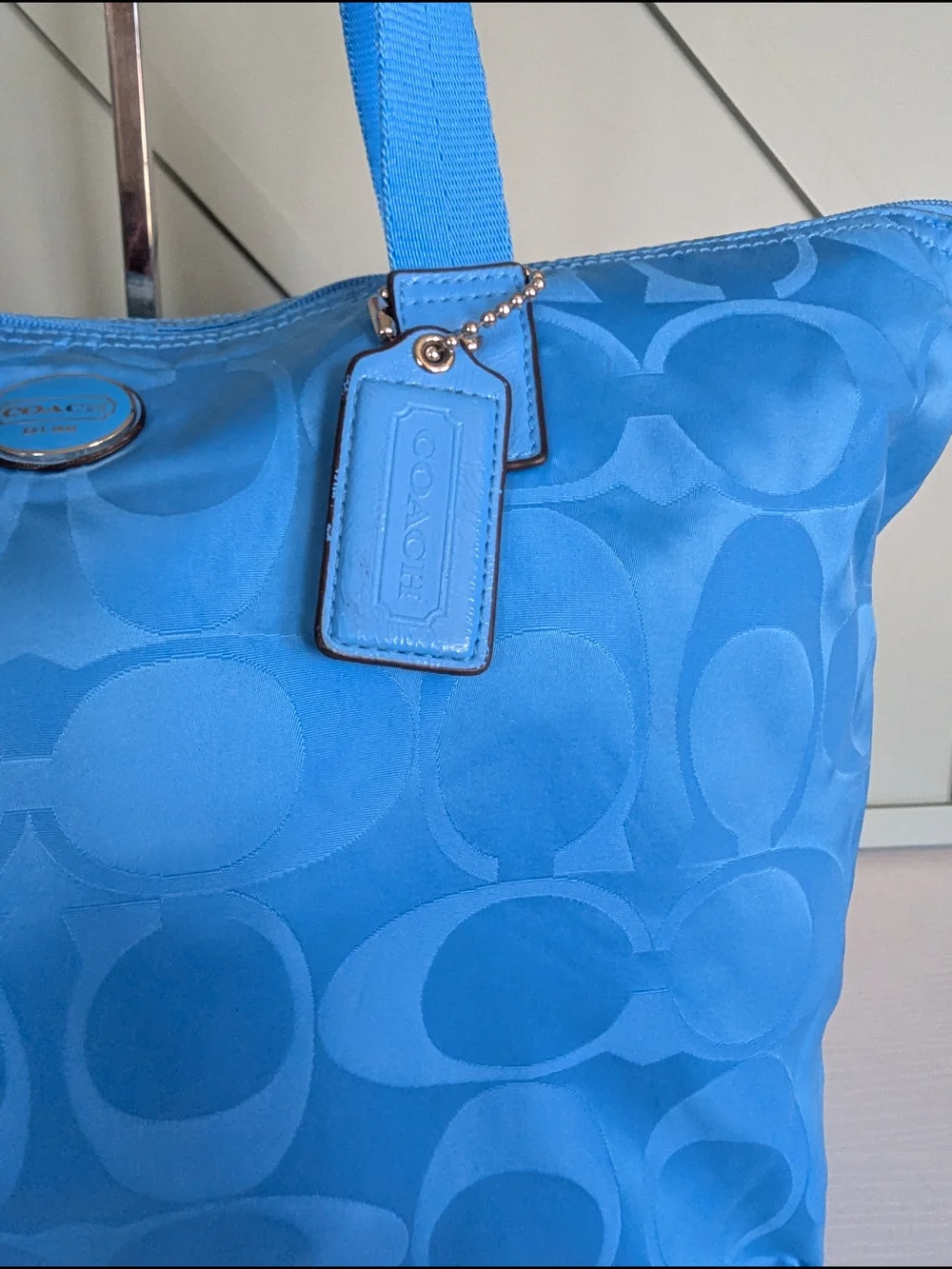 Coach Getaway Signature Nylon Packable Weekender Tote Bag
